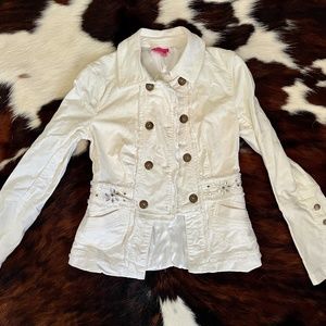 BCBG Coat with crystal detail